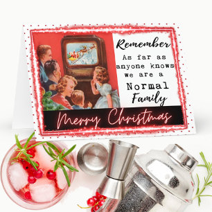 Grappige kerstkaart voor haar vrouw beste vriendin bedankkaart