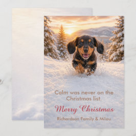 Grappige Kerstkaart voor Honden | Schattige Puppy