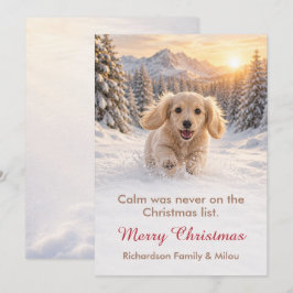 Grappige Kerstkaart voor Honden | Schattige Puppy