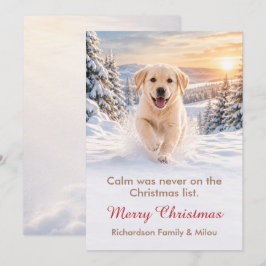 Grappige Kerstkaart voor Honden | Schattige Puppy