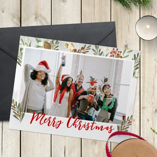 Grappige Kerstkaart voor Kantoor – Eigen Foto & Te