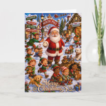 Grappige Kerstkaart voor Kinderopvang en Peuterspe