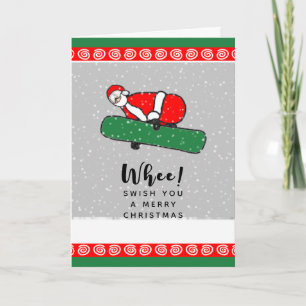 Grappige kerstkaart voor vakanties feestdagen kaart