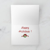 Grappige Kerstkaarten: De Doelstelling van de Feestdagen Kaart (Binnen)