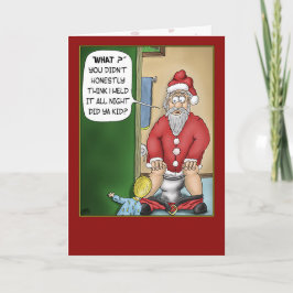 Grappige Kerstkaarten: De Onderbreking van de Feestdagen Kaart