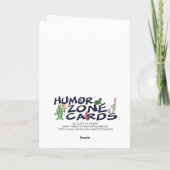 Grappige Kerstkaarten: Doof de Brand Feestdagen Kaart (Achterkant)