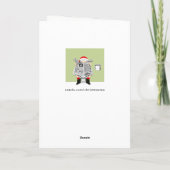 grappige kerstkaarten feestdagen kaart (Achterkant)