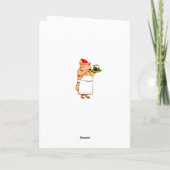 grappige kerstkaarten feestdagen kaart (Achterkant)