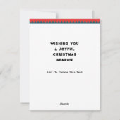 Grappige kerstkaarten feestdagenkaart (Achterkant)