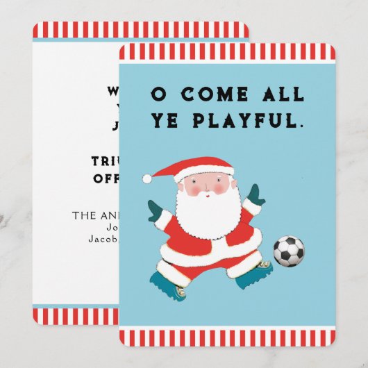 Grappige kerstkaarten feestdagenkaart (Voorkant / Achterkant)