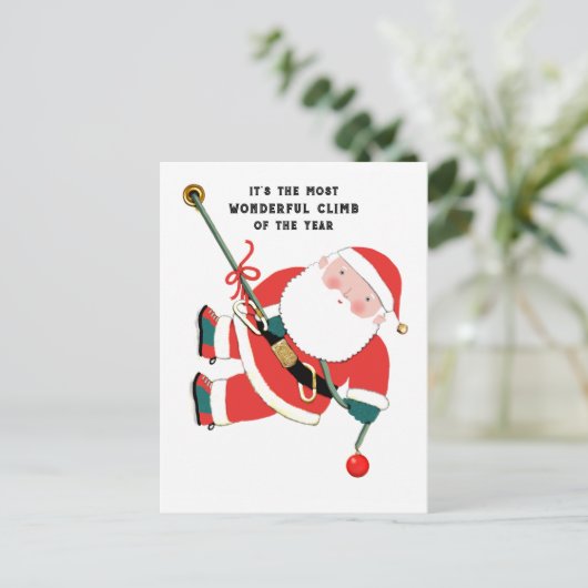 Grappige kerstkaarten feestdagenkaart (Staand voorkant)