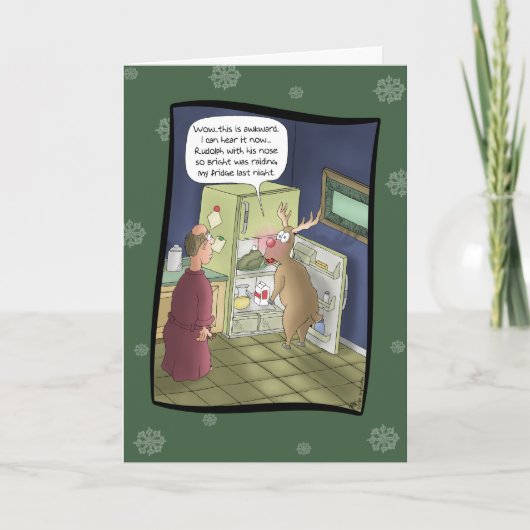 Grappige Kerstkaarten: Het overvallen van de Feestdagen Kaart (Voorkant)