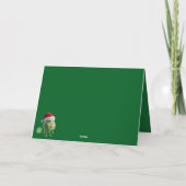 Grappige kerstkaarten met een Greta-thema. Kaart (Achterkant)
