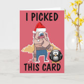 GRAPPIGE KERSTKAARTEN NEUS PULKEN KAART (Gele Bloem)