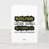 Grappige Kerstkaarten: Ontspannen kerstman Feestdagen Kaart (Achterkant)