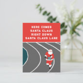 Grappige Kerstkaarten van Kerstman Briefkaart (Staand voorkant)