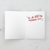 Grappige Kerstkaarten: Weet het wanneer u wakker Feestdagen Kaart (Binnen)