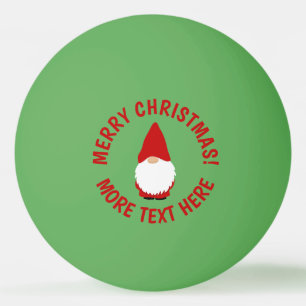 Grappige Kerstkabouter tafeltennis pingpongballen