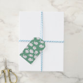 Grappige Kerstkalkoenen Cadeaulabel (Met Touw)