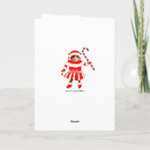 Grappige Kerstkat Feestdagen Kaart (Achterkant)