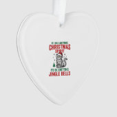 Grappige Kerstkat Geest Vintage Gravure Ontwerp Ornament (voorkant)
