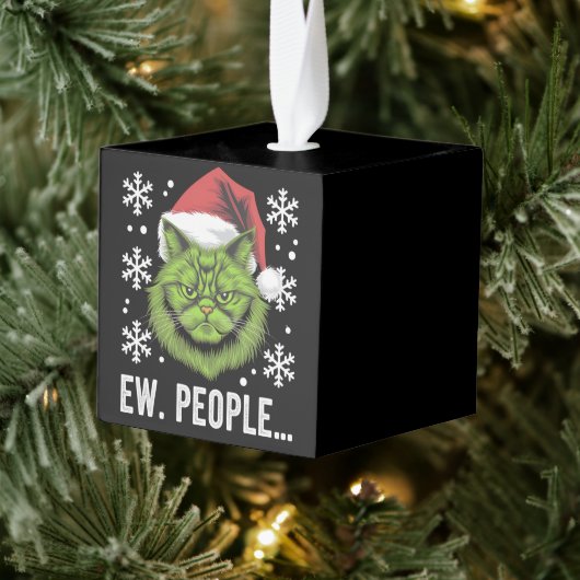Grappige Kerstkat Iew Mensen Meowy Kattenliefhebbe Decoratie (Boom)