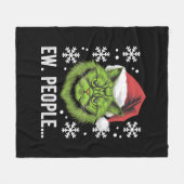 Grappige Kerstkat Iew Mensen Meowy Kattenliefhebbe Fleece Deken (Voorkant (Horizontaal))