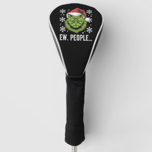 Grappige Kerstkat Iew Mensen Meowy Kattenliefhebbe Golfheadcover