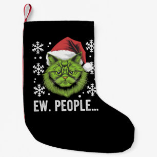 Grappige Kerstkat Iew Mensen Meowy Kattenliefhebbe Kleine Kerstsok