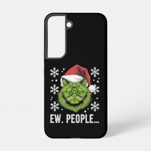 Grappige Kerstkat Iew Mensen Meowy Kattenliefhebbe Samsung Galaxy Hoesje