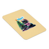 Grappige Kerstkat Wat met Boom Sticker Magneet (Rechterzijde)