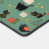 Grappige Kerstkatten Bureaumat (Hoek)