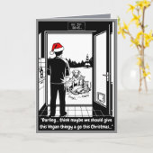 Grappige Kerstkatten en -honden kaart (Gele Bloem)