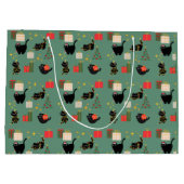 Grappige Kerstkatten Groot Cadeauzakje (Achterkant)