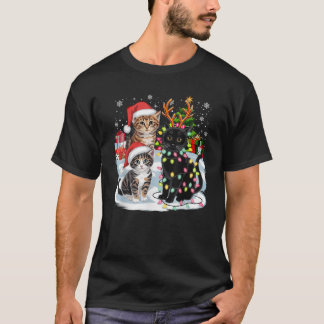Grappige Kerstkatten Sinterklaas Petten Xmas Cheer T-shirt