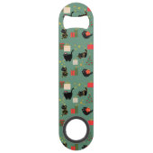Grappige Kerstkatten Speed Flessenopener (Achterkant)