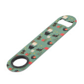Grappige Kerstkatten Speed Flessenopener (Achterkant Gekanteld)