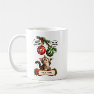 Grappige Kerstkattenornamenten Koffiemok