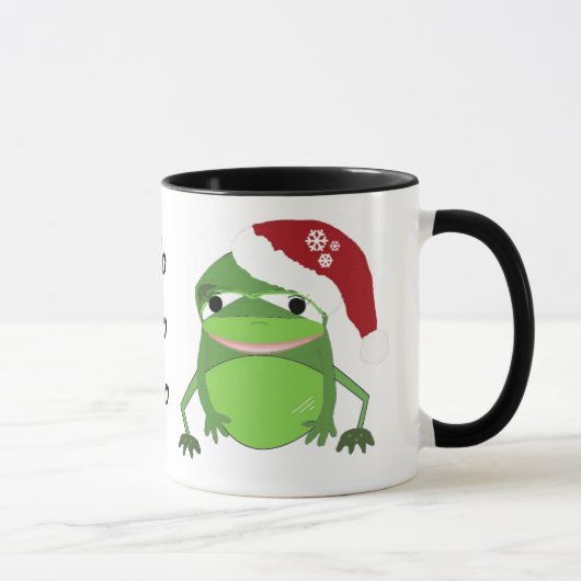 Grappige Kerstkikker met Spreuk Mok (Rechts)