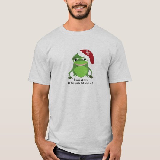 Grappige Kerstkikker Met Spreuk T-shirt (Voorkant)