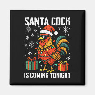Grappige Kerstkip Santa Komende Nacht Humor A Magneet