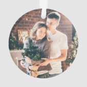 Grappige kerstkist en foto | Joyeux Noël Ornament (achterkant)