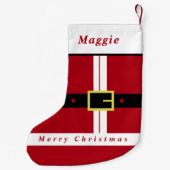 Grappige kerstkleding Kerstmis kous aangepaste naa Kleine Kerstsok (Achterkant)