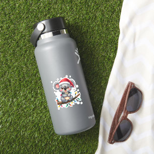Grappige Kerstkleding Sloth Koala Kerstkleding Sticker
