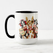 Grappige Kerstkoe Mok (Links)