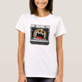 Grappige kerstkoek die schreeuwt vanuit de oven t-shirt (Voorkant)