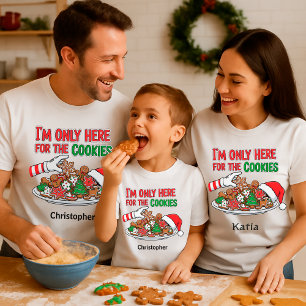 Grappige Kerstkoekjes – Aangepaste Naam T-shirt