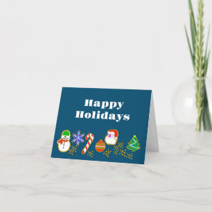 Grappige kerstkoekjes kerstkaart kaart