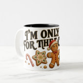 Grappige Kerstkoekjes Mok (Voorkant links)