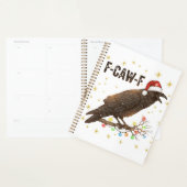 Grappige Kerstkraai Raven F-CAW- F Planner (Display)